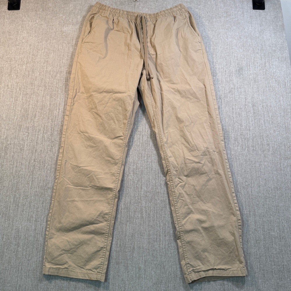 Vans Range Elastic Relaxed Fit Khaki Tan Chino Pants Mens Medium Stretch Twill